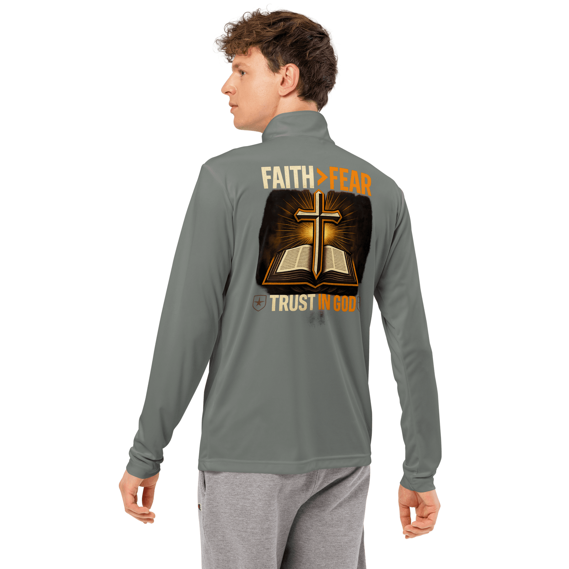 Trust in God Christian long sleeve tee – Forged By Faith Supply Co mens faith based apparel