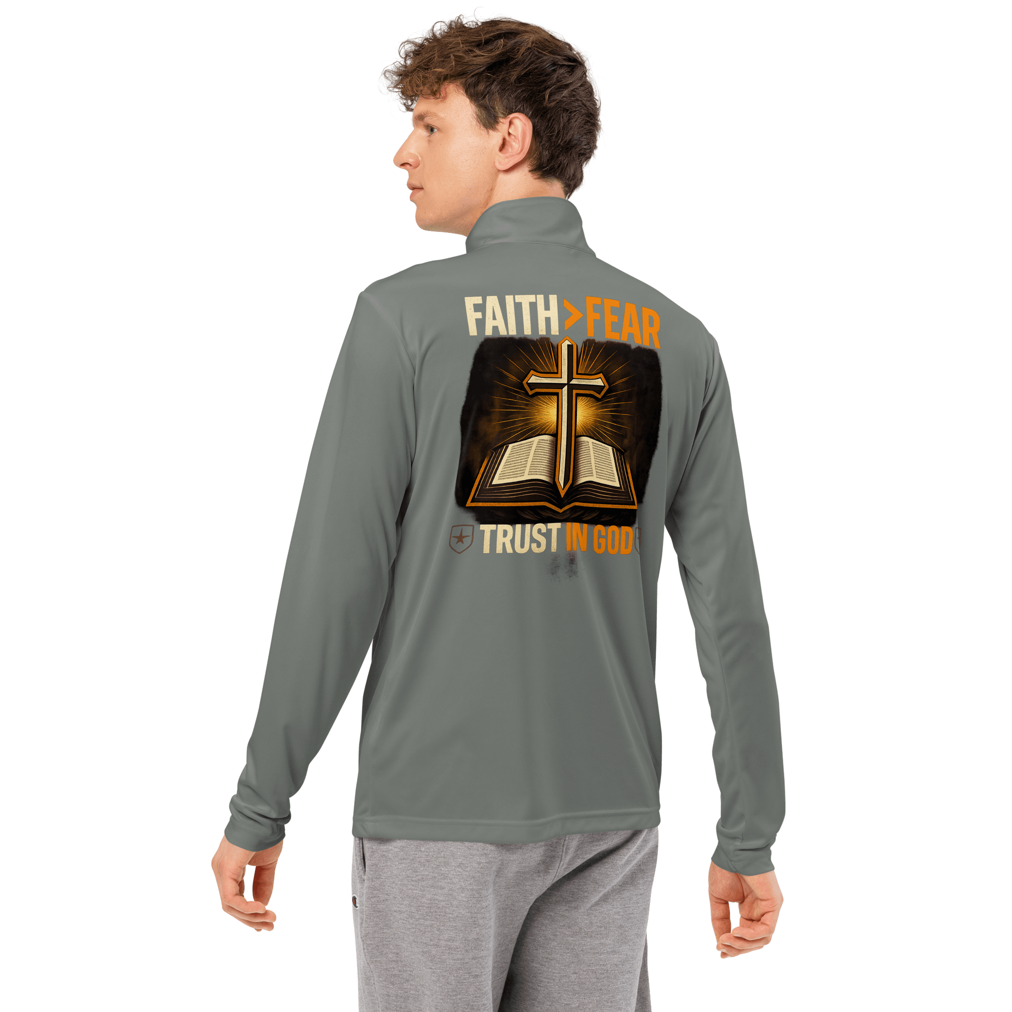 Trust in God Christian long sleeve tee – Forged By Faith Supply Co mens faith based apparel